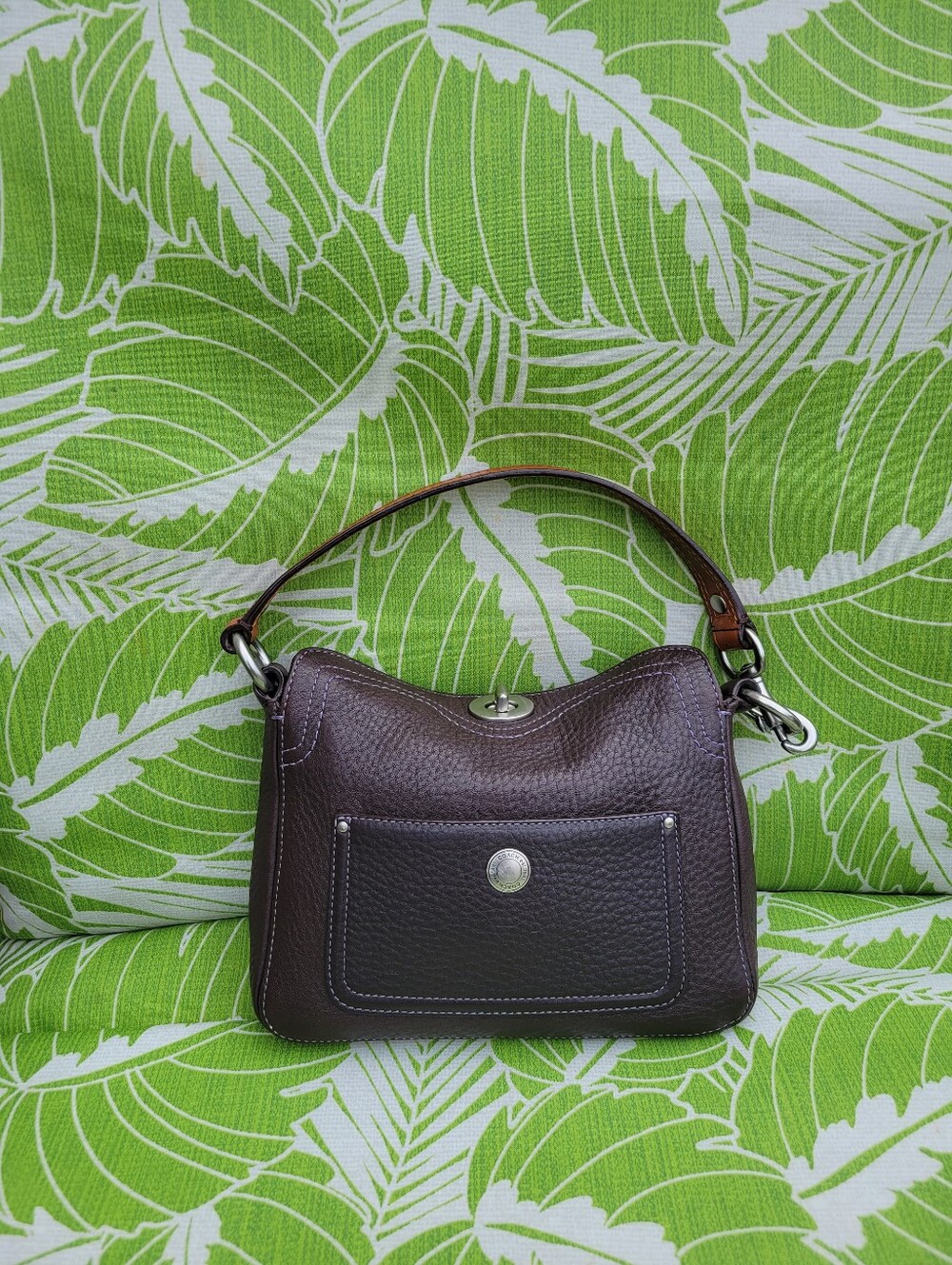 Vintage Coach Mini Chelsea Pebbled Leather Shoulder Bag
